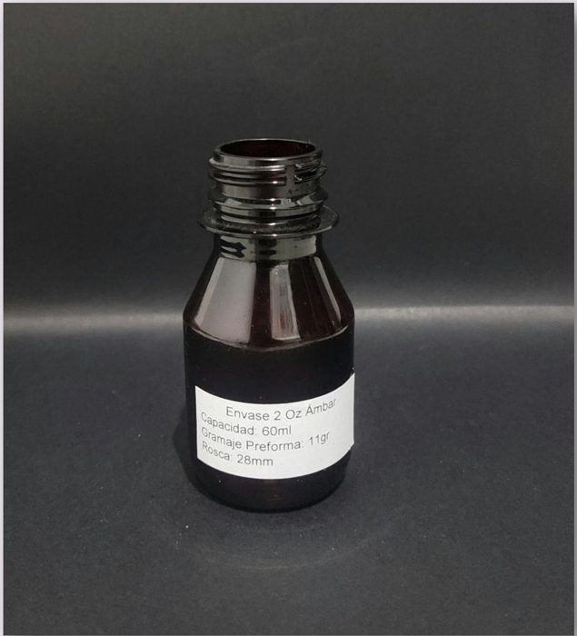Envase 2 Oz Ámbar