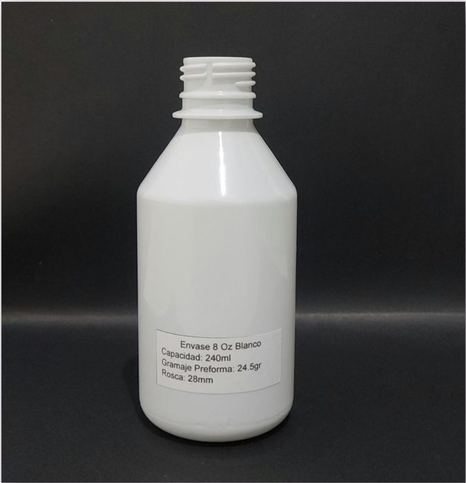 Envase 8 Oz Blanco